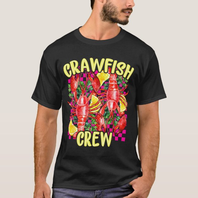 T-shirt Retro Crawfish Crew Cajun Boil Season For Men Wome (Devant)