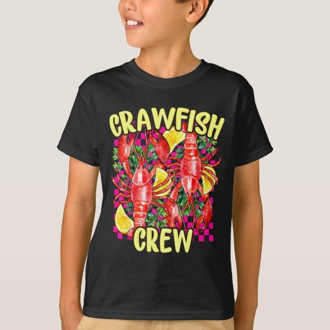 T-shirt Retro Crawfish Crew Cajun Boil Season For Men Wome (Devant)