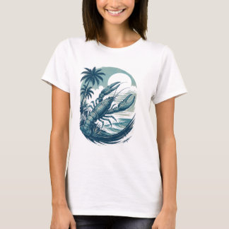 T-shirt Retro Crawfish Tee pour femmes – Été tendance