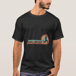 T-shirt Rétro Cricket Blind Vintage Film Strip Joueur 