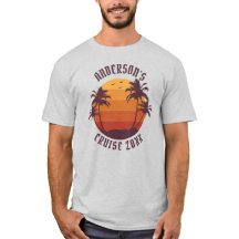 Retro croisière voyage famille nom personnalisé ré