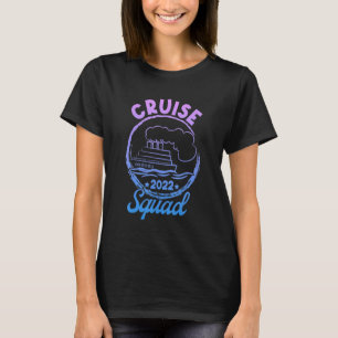T-shirt Retro Cruise Squad 2022 Correspondance Pour Famill