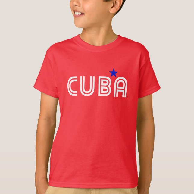 T-shirt rétro Cuba (Devant)