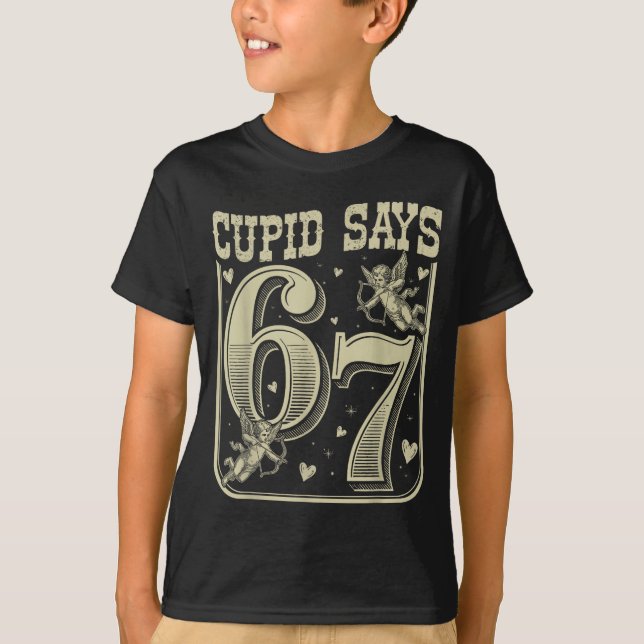 T-shirt Retro Cud Says 67 Funny 67 Valentine Couple Matchi (Devant)