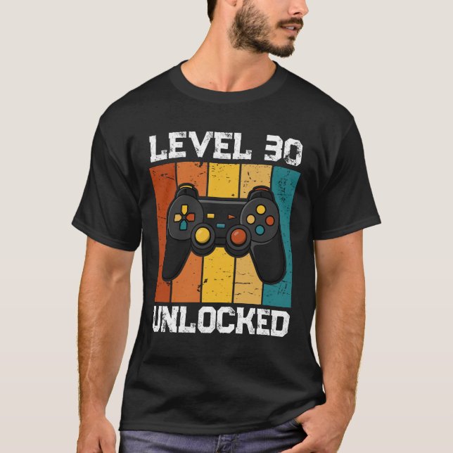 T-shirt Retro Custom 30th Gaming Anniversaire (Devant)