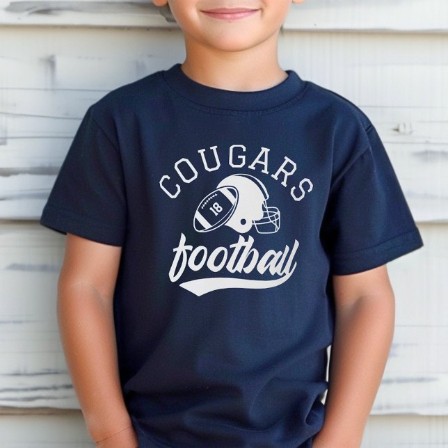 T-shirt Retro Custom Football Team Navy Kids (Créateur téléchargé)