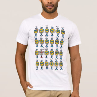 T-shirt Retro Cute Funny Jouet amusant Cartoon Talking Rob