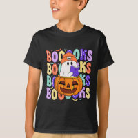 Retro Cute Ghost Enseignant Halloween Librairie Li