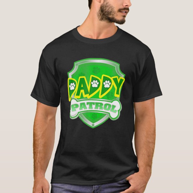 T-shirt Retro Daddy Patrol Vaporware Chiens mignons Aimer  (Devant)