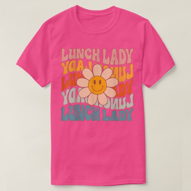 T-shirt Retro Daisy Déjeuner Super Lady Cafeteria First 10 (Design devant)