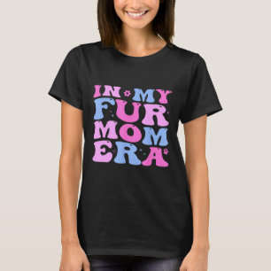 T-shirt Rétro Dans Ma Fur Maman Era Chat Chien Fur Maman F