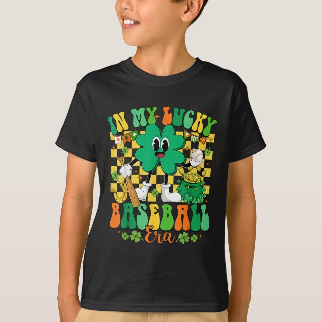 T-shirt Retro Dans Mon Lucky Baseball Era St Patrick Day B (Devant)