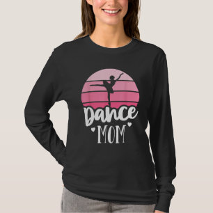 T-shirt Retro Danse Maman Vintage rose Ballerina Chemise B