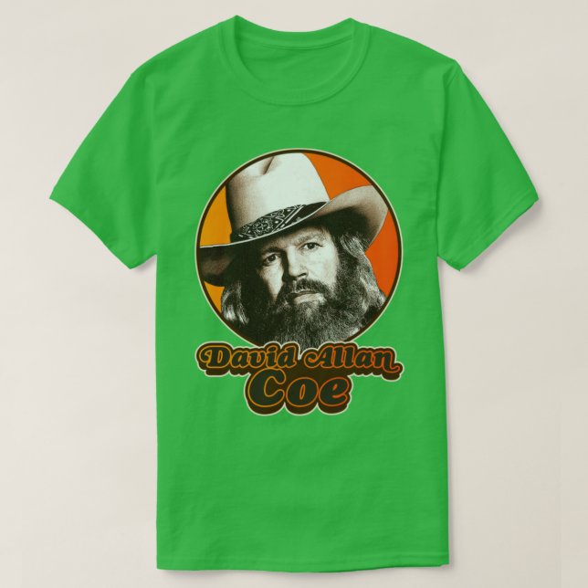 T-shirt Retro David Allan Coe Hommage (Design devant)