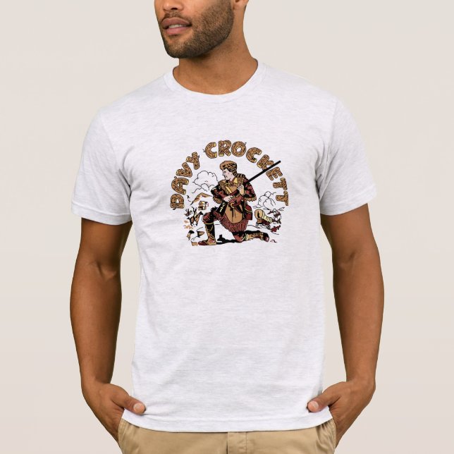 T-shirt Retro Davy Crockett (Devant)