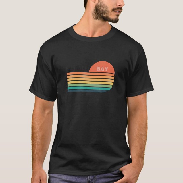 T-shirt Rétro de la baie de Hanalei (Devant)