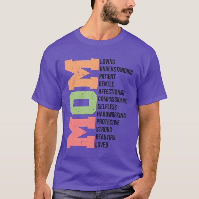 T-shirt Rétro de la fête des mères (Devant)