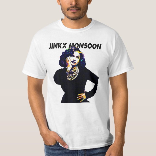 T-shirt Rétro de la mousson de Jinkx (Devant)