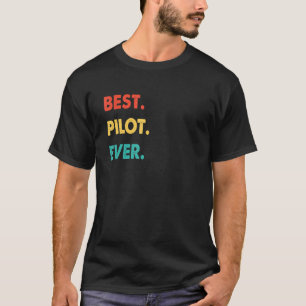 T-shirt Rétro de la profession pilote Meilleur pilote jama