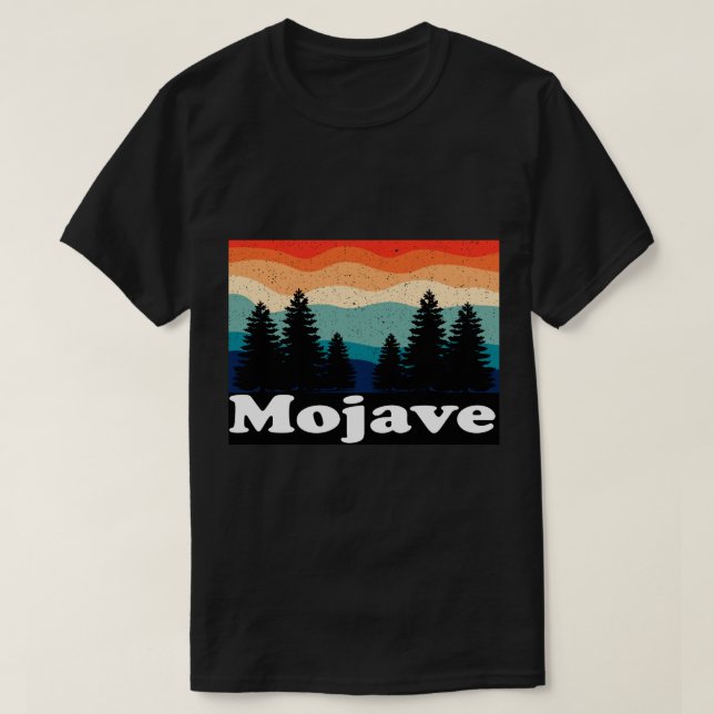 T-shirt Rétro de la réserve nationale de Mojave (Design devant)