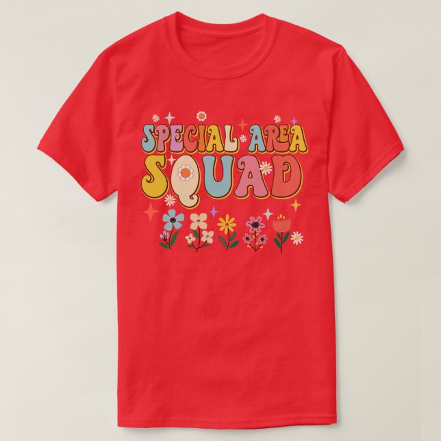T-shirt Retro de l'enseignant de l'équipe spéciale (Design devant)