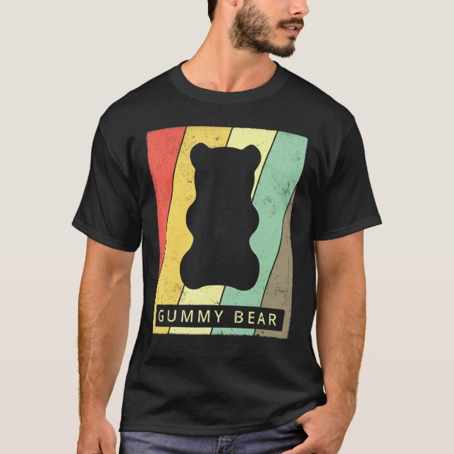T-shirt Retro de l'ours vintage (Devant)