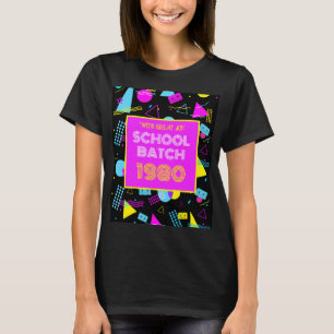 T-shirt Retro de Réunion de Classe Scolaire Style 80's  