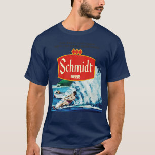 T-shirt Retro Defunct Schmidt Beer Ski nautique