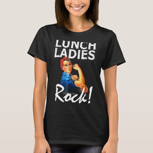 T-shirt Retro Déjeuner Dames Rock Déjeuner Lady Quad Retou (Devant)