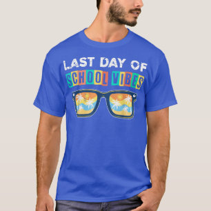 T-shirt Retro Dernier Jour De Vibes De L'École Graduation
