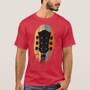 T-shirt Retro Design Vintage Parfait Jouer Guitares 2704