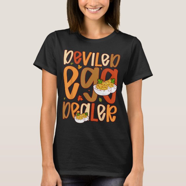 T-shirt Retro Deviled Egg Er Thanksgiving Dinner Funny  (Devant)