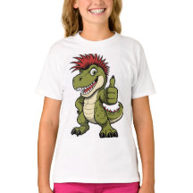 T-shirt rétro dinosaure, Graphique de dino funky a