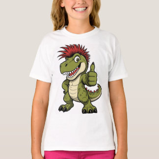T-shirt rétro dinosaure, Graphique de dino funky a