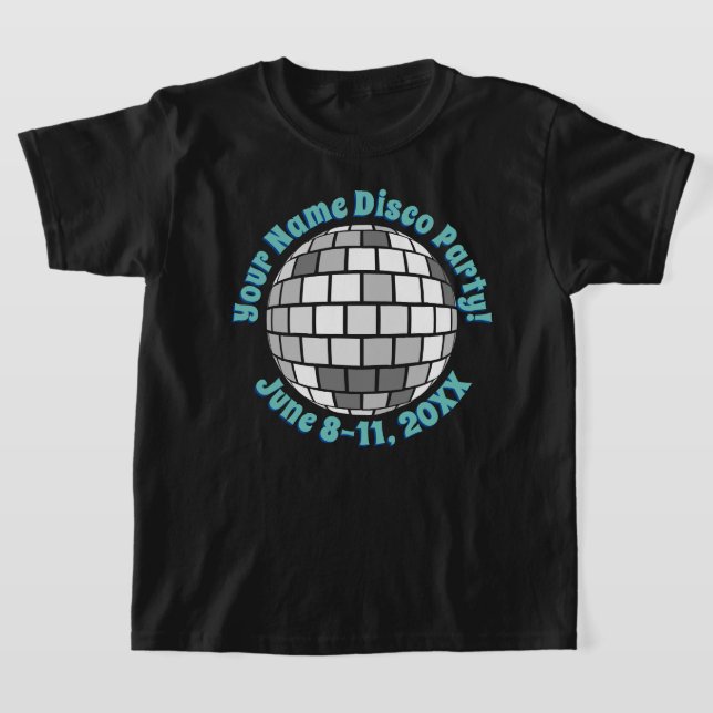 T-shirt Retro Disco Ball PERSONNALISÉ (Poser)