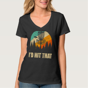 T-shirt Retro Disque Golf Spor Sunset Vintage Frisbee Golf