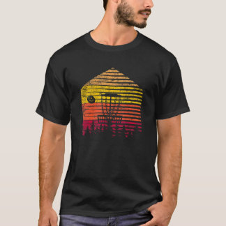 T-shirt Retro Disque Vintage Golf Disque Volant Sport Fris