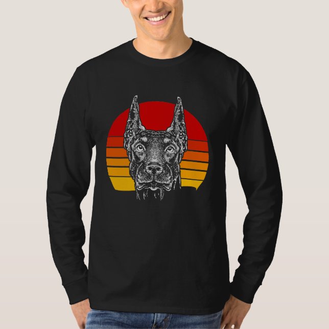 T-shirt Retro Doberman  4 (Devant)