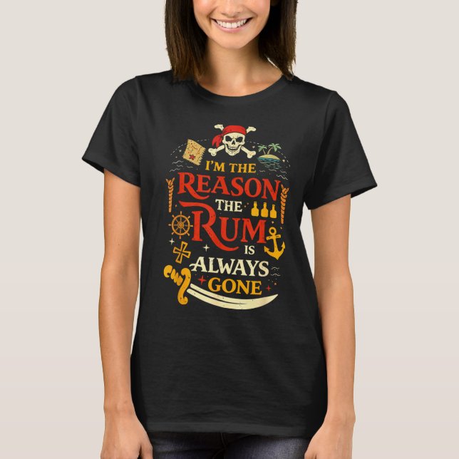 T-shirt Rétro drôle je suis la raison pour laquelle il est (Devant)