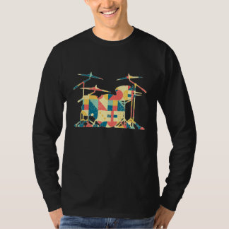 T-shirt Retro Drumming - Drummer