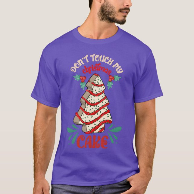 T-shirt Rétro du gâteau de Noël (Devant)