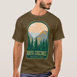 T-shirt Rétro du parc national de North Cascades