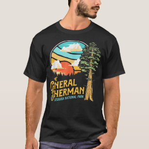 T-shirt Rétro du parc national vintage général Sherman Seq