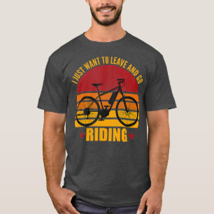 T-shirt Retro Ebike Cyclisme électrique Vélo amusant Rid
