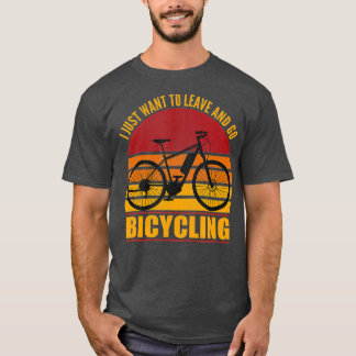T-shirt Retro Ebike Cyclisme électrique Vélo amusant Rider
