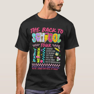 T-shirt Retro éclair Abcd Retour à l'école Tour Tasse à th