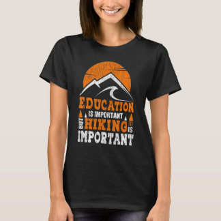 T-shirt Retro Education Randonnée Enseignant Mountain Hi