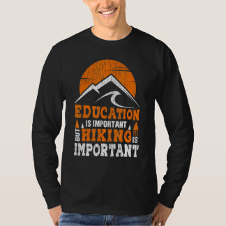 T-shirt Retro Education Randonnée Enseignant Mountain Hi