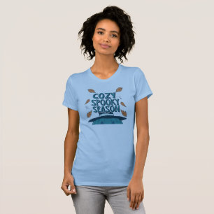 T-shirt Retro Éffrayant Citrouille Halloween Cosy Éffrayan
