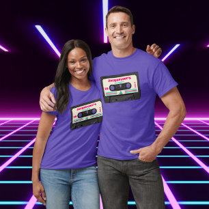 T-shirt Retro Eighties Music Mix Tape 50e fête d'anniversa